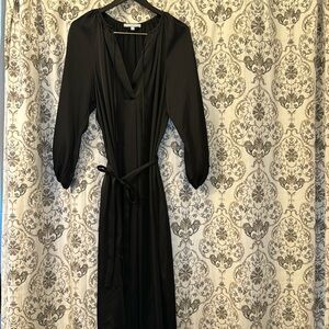 Black Antonio Milani Tie Waist Dress